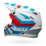 קסדת שטח BELL Moto-9S Flex Banshee לבן אדום – תמונה 6