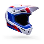 קסדת שטח BELL MX-10 MIPS Dyno לבן כחול אדום – תמונה 2