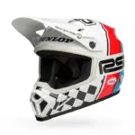 קסדת שטח BELL MX-9 MIPS בעיצוב RSD The Rally לבן, אדום ותכלת