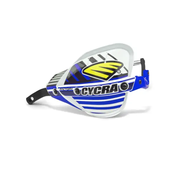 מגני ידיים סגורים CYCRA Factory Pro Bend בצבע לבן כחול
