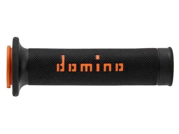 זוג גריפים DOMINO A010 Road Racing בצבע שחור/כתום