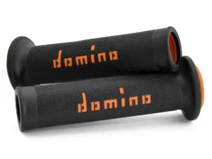 גריפים לאופנוע ספורט DOMINO A010 Road Racing שחור/כתום – תמונה 2