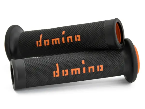 גריפים לאופנוע ספורט DOMINO A010 Road Racing שחור/כתום – תמונה 2