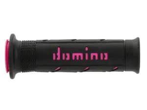 זוג גריפים DOMINO A250 Road Racing בצבע שחור/ורוד פוקסיה