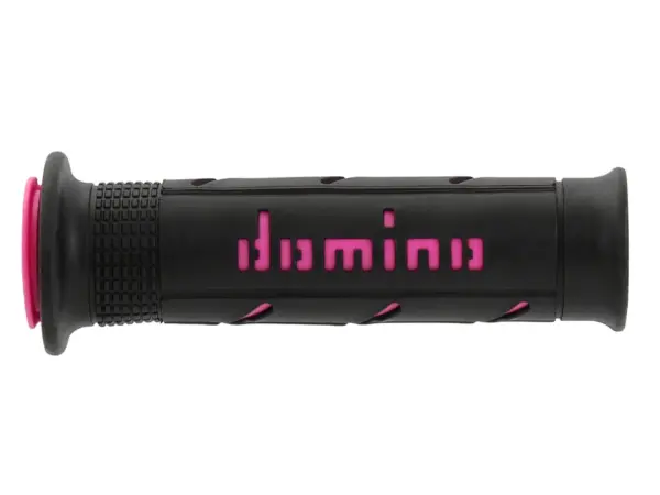 זוג גריפים DOMINO A250 Road Racing בצבע שחור/ורוד פוקסיה
