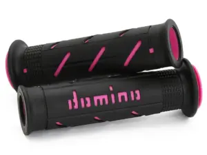 גריפים לאופנוע כביש DOMINO A250 Road Racing שחור/ורוד פוקסיה – תמונה 2