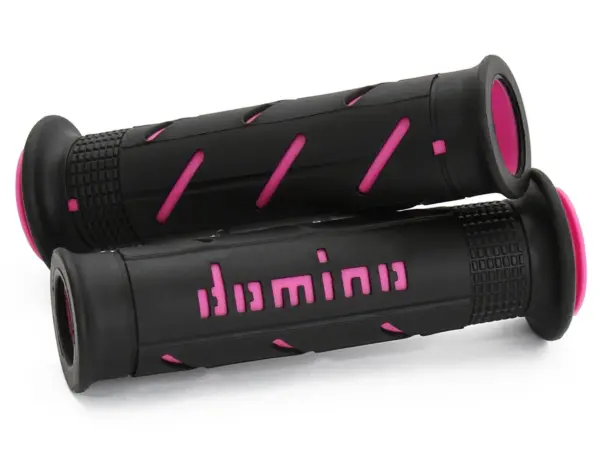 גריפים לאופנוע כביש DOMINO A250 Road Racing שחור/ורוד פוקסיה – תמונה 2