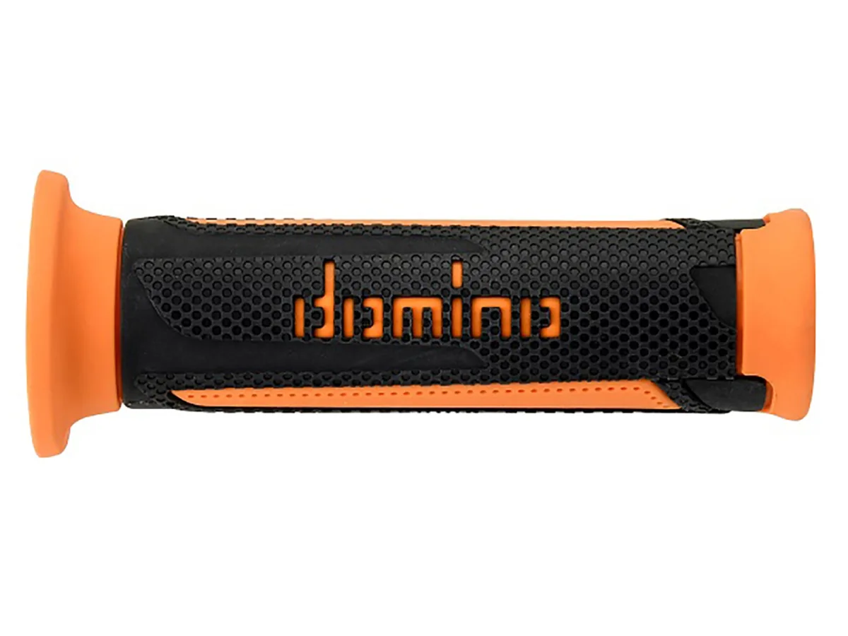 זוג גריפים DOMINO A350 Touring בצבע אנתרציט/כתום זוג גריפים DOMINO A350 Touring בצבע אנתרציט/כתום