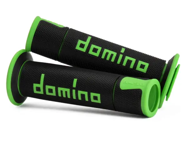 גריפים לאופנוע כביש DOMINO A450 Racing שחור/ירוק – תמונה 2