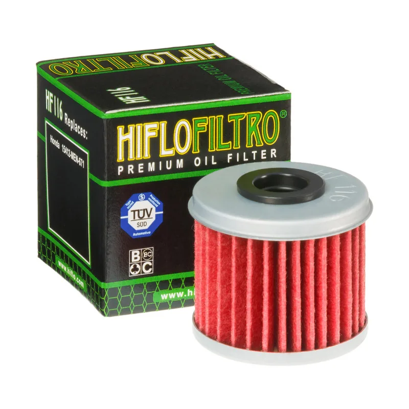 מסנן שמן HIFLOFILTRO HF116 ליד האריזה מסנן שמן HIFLOFILTRO HF116 ליד האריזה