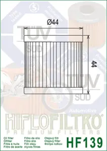מסנן שמן HIFLOFILTRO HF139 – תמונה 2