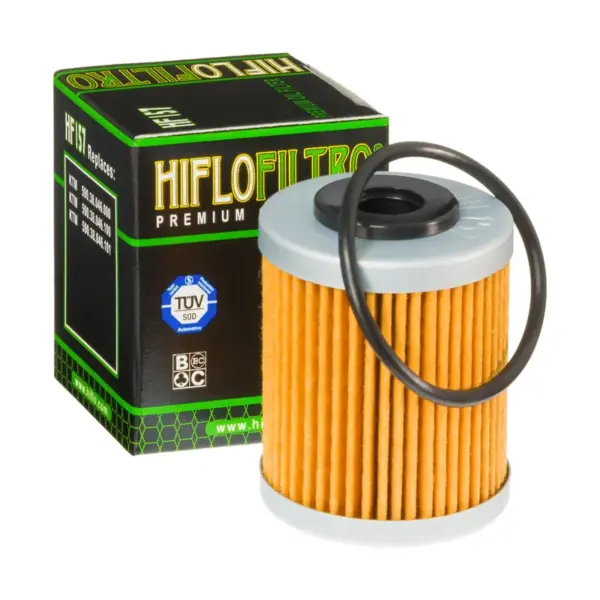 מסנן שמן HIFLOFILTRO HF157 ליד האריזה