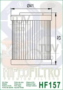 מסנן שמן HIFLOFILTRO HF157 – תמונה 2