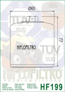 מסנן שמן HIFLOFILTRO HF199 – תמונה 2