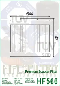 מסנן שמן HIFLOFILTRO HF566 – תמונה 2
