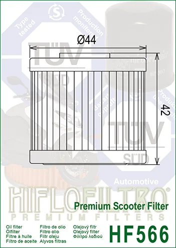 מסנן שמן HIFLOFILTRO HF566 – תמונה 2