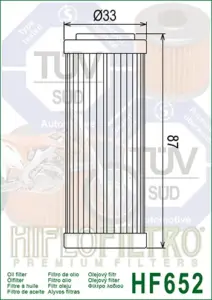 מסנן שמן HIFLOFILTRO HF652 – תמונה 2
