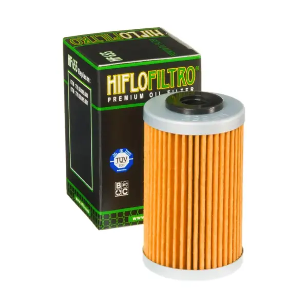 מסנן שמן HIFLOFILTRO HF655 ליד האריזה