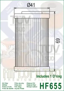 מסנן שמן HIFLOFILTRO HF655 – תמונה 2