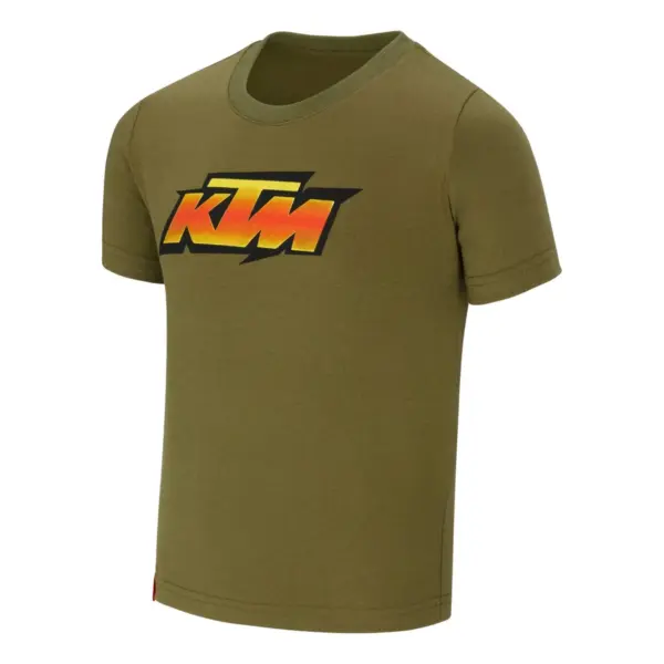 חולצת טי לילדים KTM Racing ירוק זית
