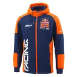 קפוצ'ון רוכסן KTM Replica Team בכחול כהה וכתום עם לוגו Red Bull KTM