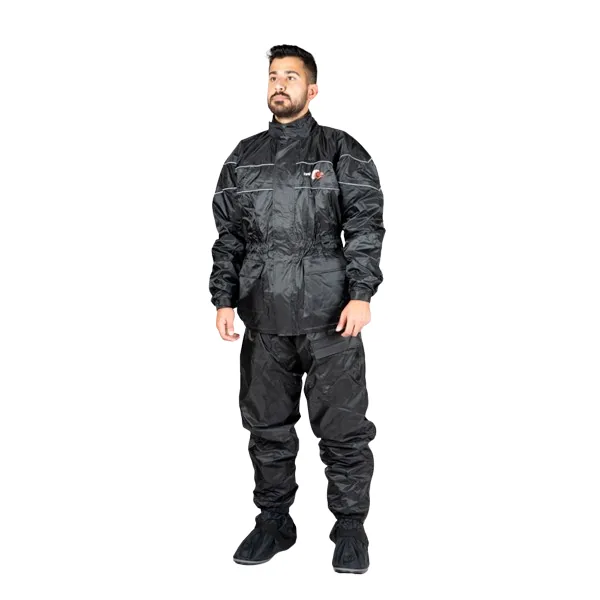 חליפת גשם מרופדת LARET A-026W שחור – תמונה 2