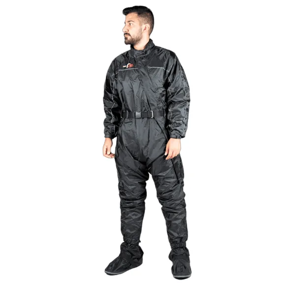 חרמונית גשם מרופדת LARET D-002W שחור – תמונה 2