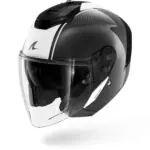 קסדה פתוחה SHARK RS Jet Carbon Skin קרבון עם פס לבן