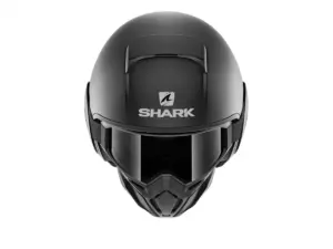 קסדה פתוחה עם מסכה SHARK Street Drak שחור מט – תמונה 3