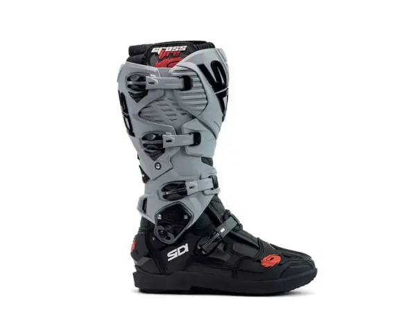 מגף מוטוקרוס SIDI Crossfire 3 SRS אפור בהיר שחור – תמונה 2