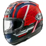 קסדה מלאה Arai RX-7V EVO בעיצוב מאבריק בכחול ואדום