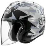 קסדה פתוחה Arai SZ-R EVO בעיצוב מימסיס לבן ושחור