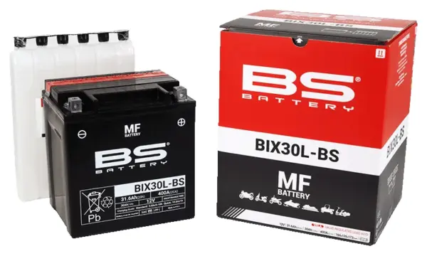 מצבר AGM עם ערכת חומצה BS BATTERY BIX30L-BS – תמונה 2