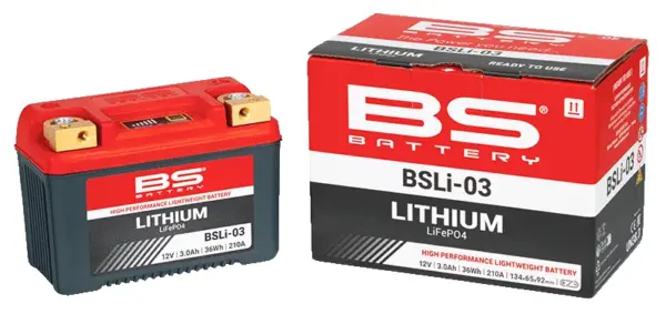 מצבר ליתיום LiFePO4 לאופנוע BS BATTERY BSLi-03 – תמונה 2
