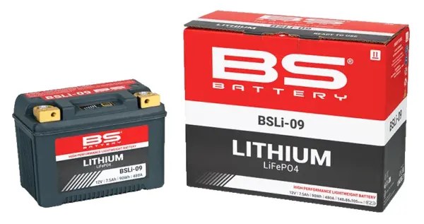 מצבר ליתיום LiFePO4 לאופנוע BS BATTERY BSLi-09 – תמונה 2
