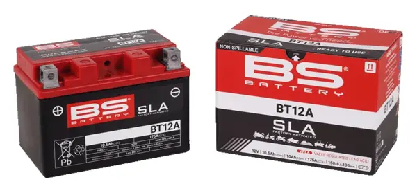 מצבר ג'ל SLA לאופנוע BS BATTERY BT12A – תמונה 2
