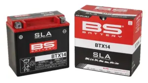 מצבר ג'ל SLA לאופנוע BS BATTERY BTX14 – תמונה 2