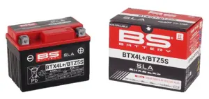 מצבר ג'ל SLA לאופנוע BS BATTERY BTX4L+ / BTZ5S – תמונה 2
