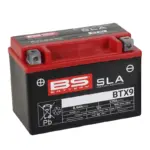 מצבר BS BATTERY BTX9 SLA בצבע שחור-אדום