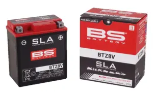 מצבר ג'ל SLA לאופנוע BS BATTERY BTZ8V – תמונה 2