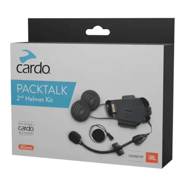 ערכת קסדה שנייה CARDO Packtalk עם רמקולי JBL באריזה