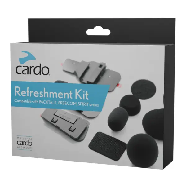 ערכת ריענון CARDO באריזה עם פלטות הדבקה וספוגים