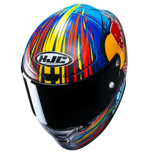 קסדה מלאה HJC RPHA 1 Red Bull Jerez GP כחול/אדום/צהוב – תמונה 2