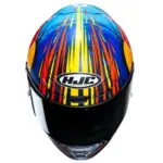 קסדה מלאה HJC RPHA 1 Red Bull Jerez GP כחול/אדום/צהוב – תמונה 3