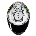 קסדה מלאה HJC RPHA 1 V2 Carbon Snow Diablo לבן/שחור – תמונה 4