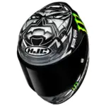 קסדה מלאה HJC RPHA 12 Quartararo Replica שחור/אפור – תמונה 2