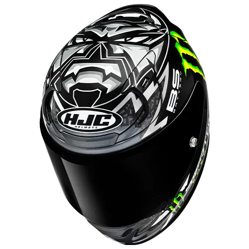 קסדה מלאה HJC RPHA 12 Quartararo Replica שחור/אפור – תמונה 2