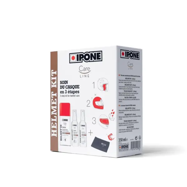 ערכת ניקוי קסדה IPONE Helmet Kit באריזה