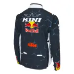 מעיל רכיבת שטח KINI Red Bull Competition כחול כהה/לבן – תמונה 2