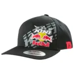 כובע סנאפבק KINI Red Bull ST 1.0 אפור פחם עם לוגו רקום